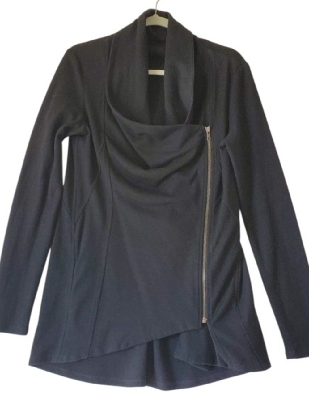 Moa Moa Black Asymmetrical Zip Jacket